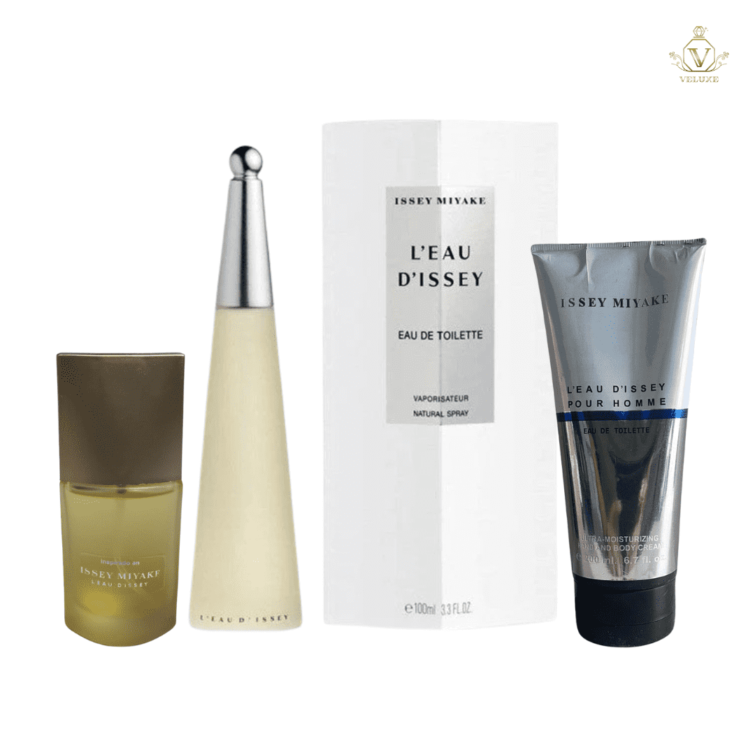 Combo L’eau d’Issey + L’eau d’Issey 50ML + crema corporal + Perfumero
